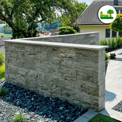 Naturstein Gneis Mauerstein für luxuriöse und hochwertige Gartengestaltung. - Garten Leber Steiermark